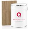 Q-COVER Impregnante Colorato per Legno 2 in 1 Grigio e beige 5L Protezione UV Idrorepellente per Interno ed Esterno