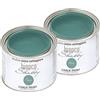 bianco Shabby Chalk Paint Petrolio Pittura Shabby Chic Vintage per Mobili e Pareti EXTRA OPACO (2 x 500 ml)