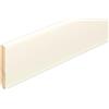 Hobby Legno - Battiscopa Rivestito In Legno Di Frassino Spazzolato Ral 9010 mm. 75X10X2400 Nr. 2 pezzi totale metri 4,80.