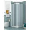 Bonussi Box Doccia Angolare 80x90 cm 1 Anta a Soffietto in PVC H185 Manen Bianco