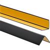 ProfiPVC Profilo Angolare PVC 30x30 mm - Listello di protezione in plastica flessibile - Striscia autoadesiva - Riparo dei profili angolari e bordi, facile da installare - 200cm, Nero