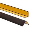 ProfiPVC Profilo Angolare PVC 30x30 mm - Listello di protezione in plastica flessibile - Striscia autoadesiva - Riparo dei profili angolari e bordi, facile da installare - 200cm, Marrone Scuro