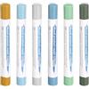 QUARKZMAN Stick Riempitivi Legno 6 Colori Crayon Cera Legno per Riparazione Mobili in Light Blue, Turquoise, Light Avocado, Dark Blue, Earth Yellow, Light Blue