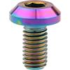 Cycat Viti supporto M6/M8 titanio motociclo dei bulloni del freno a disco di modifica, Arcobaleno, M6x20mm 6 Pezzi
