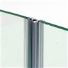 Glass Com S.r.l. 220cm - COPPIA di guarnizione magnetica/calamita IN LINEA per box doccia con due ante scorrevoli per VETRO 6mm-GMVL6/8