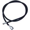 GLOBALHUT Tubo di ricambio per rubinetto, tubo di ricambio per rubinetto estraibile con filettatura femmina G1/2, tubo interno in gel di silice per rubinetto della cucina, rubinetto del lavabo (snap-nero)