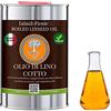 GENERICO Vernice ad olio di lino NATURAL OIL&WAX, conservazione biologica del legno, incolore - naturale (1,0 Litri)