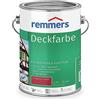 Remmers Vernice coprente rosso di svezia, 2,5 litri, smalto a base d'acqua per interno ed esterno, pittura protettiva dagli agenti atmosferici per legno, sottofondi minerali e molti altri tipi di supporto