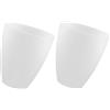 Garneck Paralume E14 in Plastica Bianco 2 Pezzi Texture Affidabile e Non Facile da Deformare per Decorazione Casa Lampada da Tavolo
