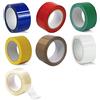 PD NASTRO ADESIVO COLORATO 7 COLORI:GIALLO BLU ROSSO VERDE BIANCO AVANA TRASPARENTE (7 ROTOLI 50 mm x 66 Mt,1 x COLORE, Totale 462 Mt)