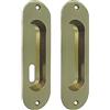 nextradeitalia 1PEZZO MANIGLIA PER PORTE SCORREVOLI con foro basso - ottone lucido