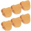 AMUSLESUR Pomelli Legno Forma Orsetto 6 Pezzi Maniglie Decorative per Cassetti Cameretta Ragazzo Ragazza Facile Montaggio e Design Funzionale per Armadi e Cucina
