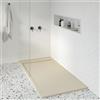 KOES - Piatto Doccia in Resina Serie AMUR - 80x130 - Crema RAL 1013
