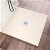 Parama Piatto Doccia 90x90 cm Marmoresina Avorio Effetto Pietra Ultraslim Antiscivolo