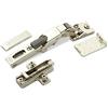 SOTECH Salice 2 x cerniera universale per porta in vetro o a specchio 110° incl. | piastra di montaggio a croce altezza 6 mm con viti Euro, regolazione eccentrica