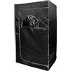LANTUS Sauna a vapore personale, portatile per spa da 2 litri Sauna per una persona con pentola a vapore leggero per sauna per il relax a casa (100 * 80 * 170 cm (nero))