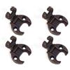 DACAN PROTECTION Set di 4 Cerniere Vintage in Bronzo 32x50 mm - Per Porte e Mobili Antichi, Stile Retrò
