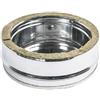 UTILFER Tappo Scarico Condense Doppia Parete Inox - Canna Fumaria - 130-180
