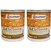Elephant Chemical Products SRL DuoPack | Finitura Vernice trasparente cerata satinata all'acqua ELE SATINWAX WP (2x750ml)