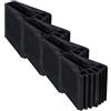 BESTonZON Piedini per Scala e Forma Trapezoidale in Gomma Nera Antiscivolo 4pezzi Protezione Completa per Scala Estensibile e Sfilo per Uso Domestico
