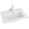 LAVITA Minnesota 600 - Lavabo per mobili con troppopieno e foro per rubinetto, in porcellana di alta qualità, 61 x 46,5 x 17 cm, colore: Bianco lucido