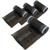 DAPRONA Nastro per colmo in alluminio 4 rotoli - 390 mm x 5 m Marrone (RAL 8017) Colmo in rotolo per una copertura ottimale del colmo, adesivo super butilico