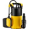 Wiltec Pompa sommersa, 850W 15000 l/h, profondità max 7 m, Elettropompa a immersione per pozzi e cisterne