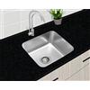 Omeere Lavello da incasso 54 x 45 cm, in acciaio inox 304, spessore del materiale: 0,8 mm, rettangolare, lavello da cucina per sottopiano