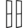 GONCBKVN Staffa per mensola sospesa per carichi pesanti (senza tavola), staffa per mensola per montaggio a soffitto 30 cm x 60 cm con viti di installazione, staffa per mensola sospesa in metallo a 2 strati (C