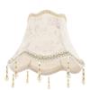 WOONEKY Jour E27 Abat Decorativo Floreale Beige Motivo Vintage Installazione Facile Attacco Paralume Elegante per Adatto da Lampade Tavolo