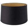 QAZQA rond schuin katoen - Paralume Moderno - luce - Ø 500 mm - Nero - Moderno -