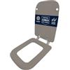 HYDRO HOME - Copriwater Ideal Standard Conca Come Originale, Tavoletta WC Ideal Standard con Cerniere Inclinate Idonee, Coperchio Water Copri Water in Legno Rivestito (KASHMIR)