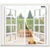 SAILIMAY Zanzariera Magnetica per Finestra 90x90 cm, Varie Taglie Zanzariera Tenda Magnetica, Maglia Fine, Facile Da Installare per Tutti Terrazza Porte e Finestre, Bianco