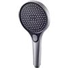 Besshepplo Doccia a pannello grande da 13 cm per bagno per bassa pressione dell'acqua ABS - Soffione doccia (grigio)