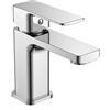 VR VETRINEINRETE Vetrineinrete® Rubinetto per bagno moderno quadrato miscelatore orientabile lavabo bidet vasca in ottone cromato lucido (Rubinetto Lavandino)