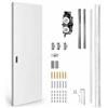 Generic Kit porta scorrevole invisibile senza tracce da 1 a 1,7 m, accessori per porta del fienile, kit di tasche invisibili per armadio camera da letto, guardaroba