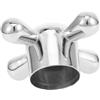 Uonlytech Manopola Rubinetto in Antiruggine per Lavatoio e Lavabo Facile da Installare Design Retro Manopola Ricambio Resistente e