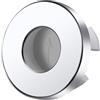 LOVIVER Anello di copertura per troppopieno per lavandino del bagno Anello di troppopieno Anello per foro rotondo Tappo per troppopieno per lavandino Tappo, Argento