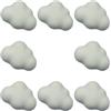 generic Confezione da 8, graziosi pomelli in ceramica a forma di nuvola, maniglie per cassetti e porte, ideali per la cameretta dei bambini, per armadi da bagno, mobili da cucina, decorazione per cameretta