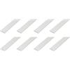 Alberts Set di 8 barre piatte | plastica bianca | 1000 x 25 x 2 mm