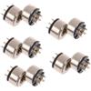UCCKEYI Set di 5 10 connettori magnetici Pogo a 2 poli, 8 mm, argento, rame + PVC, sonda di alimentazione DC, cavo magnetico maschio, femmina