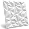 Deccart Pannelli Decorativi Per Pareti 3D 50x50 cm XPS - Bianco, 12 m²