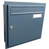 DOLS A-01 Cassetta postale incassata a muro color grigio antracite (RAL 7016) con targhetta portanome - LETTERBOX24.de