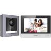 Hikvision Telefono del portello basato su IP/Campana Schermo TFT colorato da 7 pollici Risoluzione video 1080p Copertura grandangolare Microfono incorporato e altoparlante Cancellazione dell'eco
