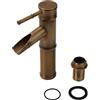 Todikaper Miscelatore classico, Rubinetto Lavabo Ottone Antico per lavabo in elegante finitura in ottone anticato per bagno cucina lavello miscelatore (S)