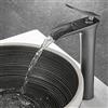 XDSMB Rubinetto a Cascata per Lavabo, Miscelatore Lavabo Alto Caldo E Freddo G1/2, Rubinetto Lavandino Bagno In Ottone Con Valvola In Ceramica,grigio