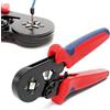 Wiltec Pinza crimpatrice 0,25-6mm² Utensile per crimpatura Pinze a cricchetto