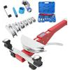 ECUTEE Curvatubi Manuale Ø 6-22 mm, Piegatubi Manuale Curvatubi Multistrato con Gamma di Curvatura 0-90°, Pinza Piegatrice per Tubi a Mano con 7 Stampi Pesanti per Tubi in Ottone, Rame, Alluminio