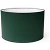 ArG Lighting Paralume Cilindro con Tessuto Cotone, Fatto a Mano, per Lampada da Tavolo, Sospensione, Piantana (Verde Scuro, 50 cm Diametro x 30 cm Altezza)