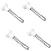 BAZEITFLOW Fermo a Molla per Culla Perno Stantuffo, Kit Riparazione Zanzariera e Componenti per Mobili, Acciaio Resistente, Set da 4 Pezzi, Accessorio per Riparazione Casa e Culla